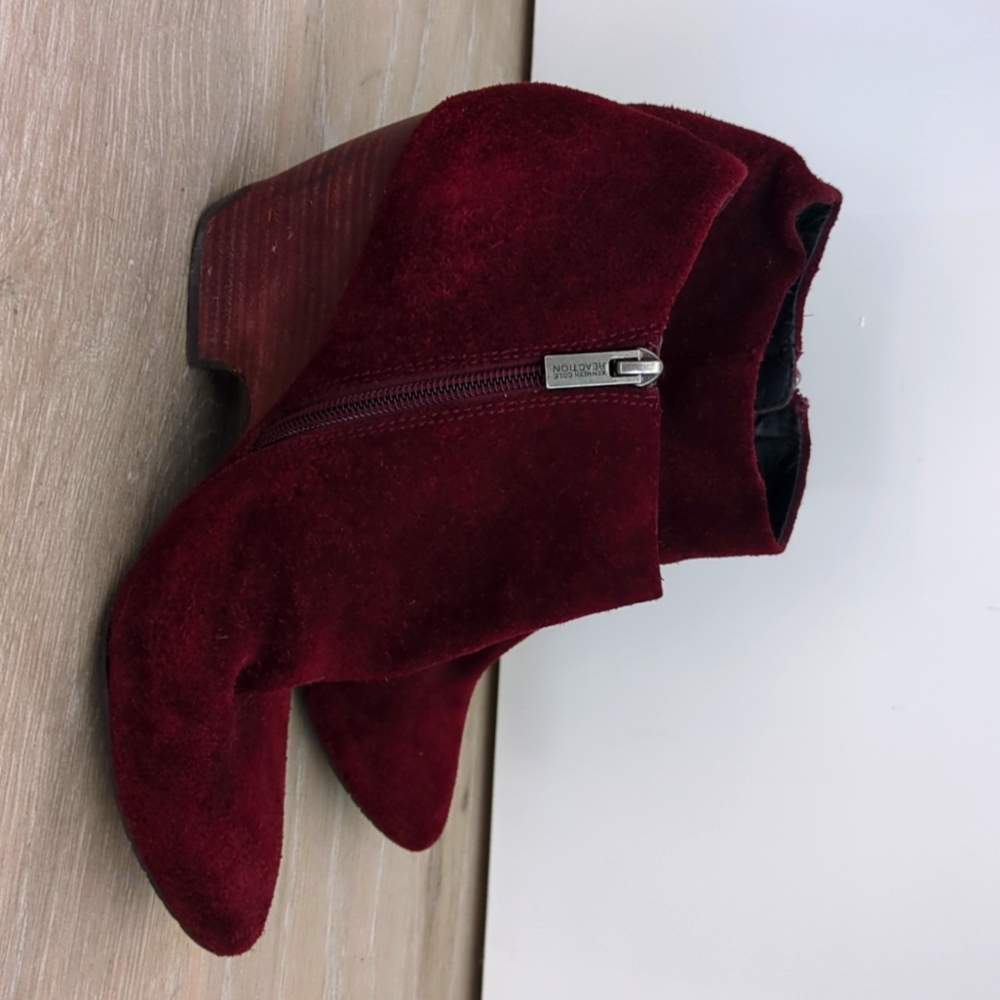 Kenneth Cole burgundy booties